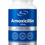 Amoxicillin 125mg, 100 tabs