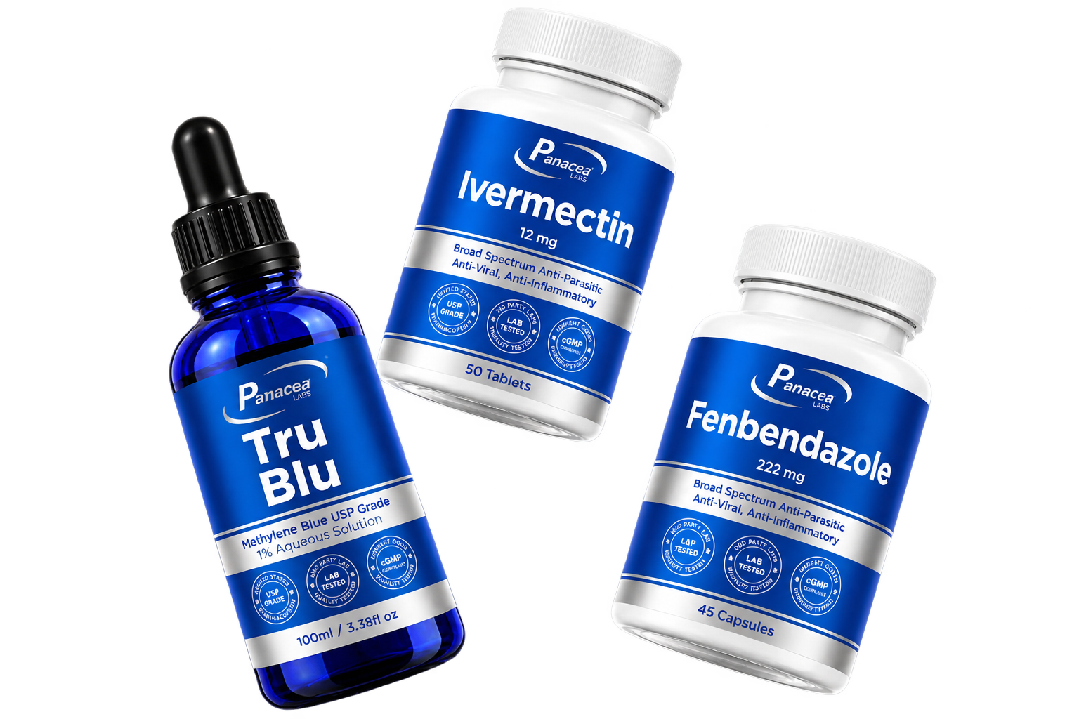 Panacea Labs Methylene Blue Ivermectin Fenbendazole